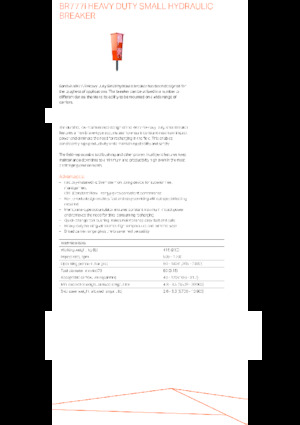 Hydraulik-Meißelhämmer Sandvik BR777i