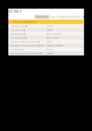 Hydraulik-Meißelhämmer Epiroc EC 80 T