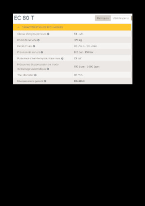 Hydraulik-Meißelhämmer Epiroc EC 80 T