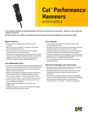 Hydraulik-Meißelhämmer Caterpillar H120 S