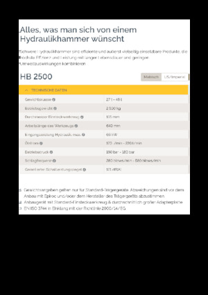 Hydraulik-Meißelhämmer Epiroc HB 2500