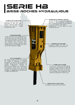 Hydraulik-Meißelhämmer OSA Demolition Equipment HB 1500
