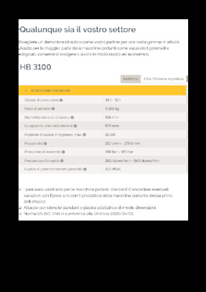 Hydraulik-Meißelhämmer Epiroc HB 3100