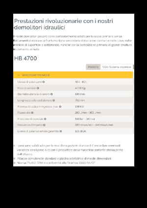 Hydraulik-Meißelhämmer Epiroc HB 4700