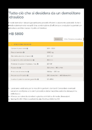Hydraulik-Meißelhämmer Epiroc HB 5800