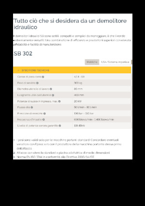 Hydraulik-Meißelhämmer Epiroc SB 302