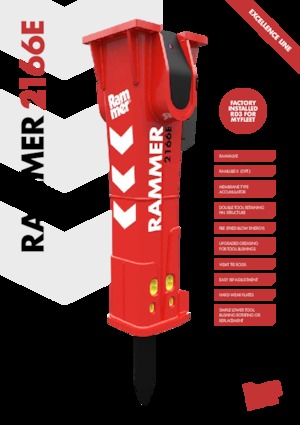 Hydraulik-Meißelhämmer Rammer 2166E