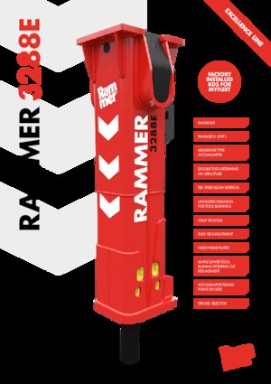 Hydraulik-Meißelhämmer Rammer 3288E