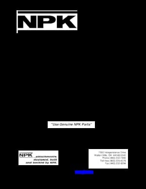 Hydraulik-Meißelhämmer NPK E 216 B