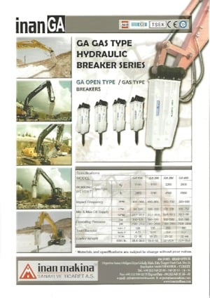 Hydraulik-Meißelhämmer Inan Makina GA300