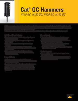 Hydraulik-Meißelhämmer Caterpillar H130GC