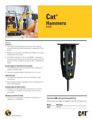 Hydraulik-Meißelhämmer Caterpillar H25D