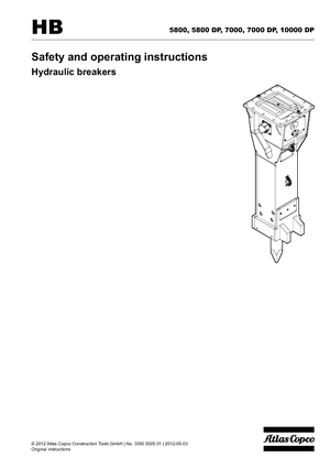 Hydraulik-Meißelhämmer Atlas Copco HB 7000