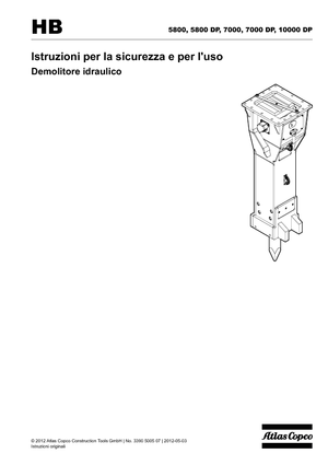 Hydraulik-Meißelhämmer Atlas Copco HB 7000