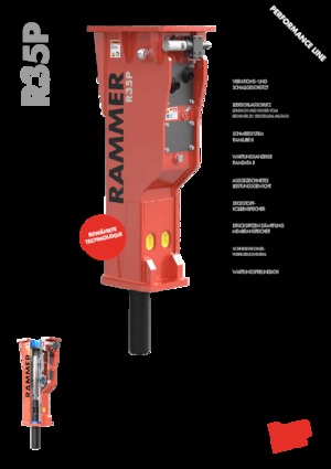 Hydraulik-Meißelhämmer Rammer R35P