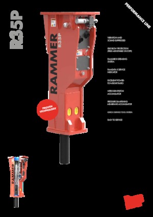 Hydraulik-Meißelhämmer Rammer R35P
