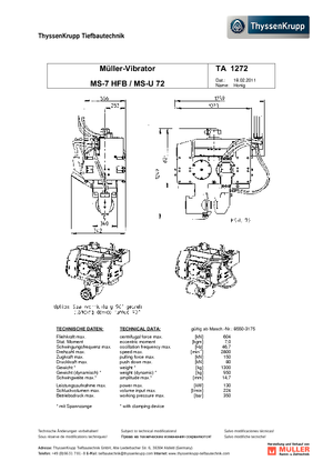 Hydraulische Spannzangen Müller MS-U 72