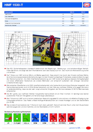 Hydr. Ladekrane HMF 1530-T4-MCS