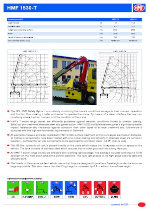 Hydr. Ladekrane HMF 1530-T4-MCS