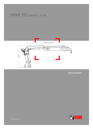 Hydr. Ladekrane Hiab 195-4 Jib 30