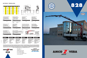 Hydr. Ladekrane Amco Veba 828-3 S Jib 3S