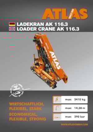Hydr. Ladekrane Atlas AK 116.3 A2L 