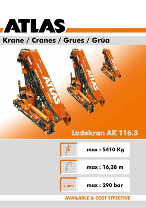 Hydr. Ladekrane Atlas AK 116.3 A3