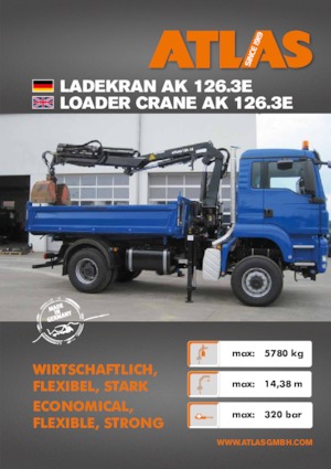 Hydr. Ladekrane Atlas AK 126.3E A3SL 