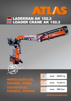Hydr. Ladekrane Atlas AK 152.3 A3 
