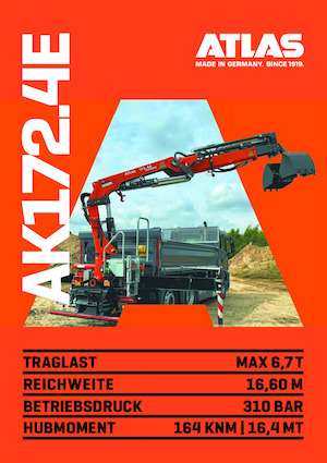 Hydr. Ladekrane Atlas AK 172.4E A2  
