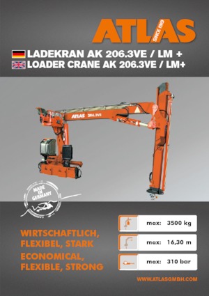Hydr. Ladekrane Atlas AK 206.3VE A12K  