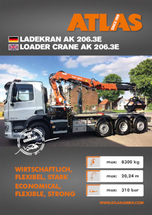 Hydr. Ladekrane Atlas AK 206.3E A8