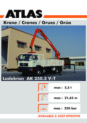 Hydr. Ladekrane Atlas AK 250.2CS A21 