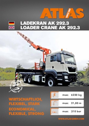 Hydr. Ladekrane Atlas AK 292.3 A2