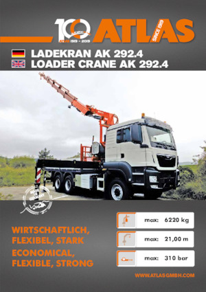 Hydr. Ladekrane Atlas AK 292.4 A3