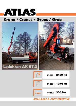 Hydr. Ladekrane Atlas AK 57.3 A2