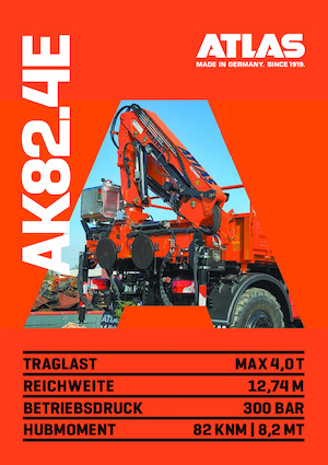 Hydr. Ladekrane Atlas AK 82.4E A5L