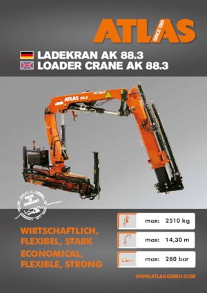 Hydr. Ladekrane Atlas AK 88.3 A1L 