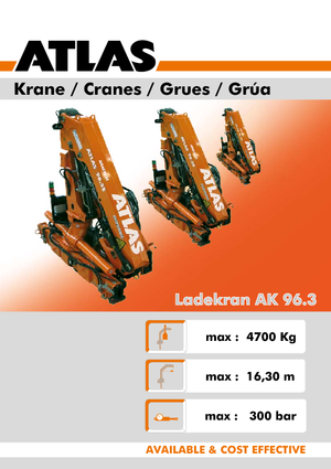 Hydr. Ladekrane Atlas AK 96.3 E A5L