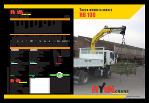 Hydr. Ladekrane Hyva Crane HB 100 E2