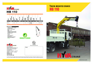Hydr. Ladekrane Hyva Crane HB 110 E3