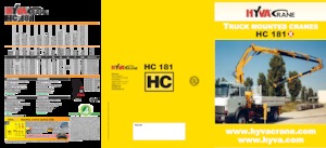 Hydr. Ladekrane Hyva Crane HC 181X 