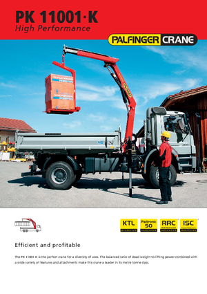 Hydr. Ladekrane Palfinger PK 11001 K