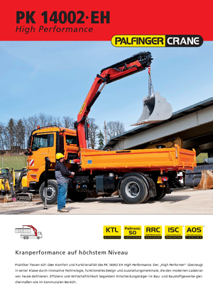 Hydr. Ladekrane Palfinger PK 14002-EH E