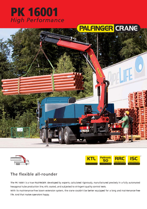 Hydr. Ladekrane Palfinger PK 16001 K B