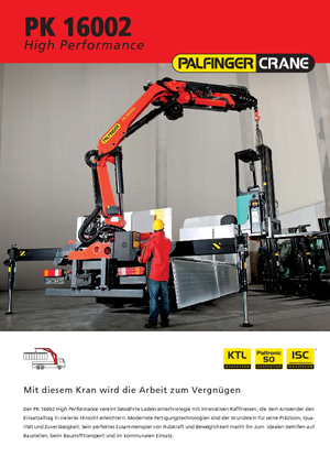 Hydr. Ladekrane Palfinger PK 16002 D