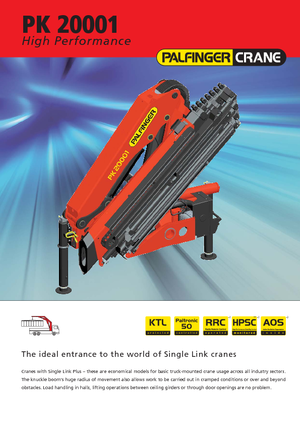 Hydr. Ladekrane Palfinger PK 20001 LA 4 HPLS