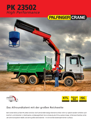 Hydr. Ladekrane Palfinger PK 23502 E