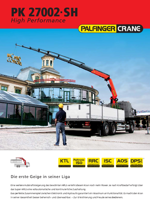 Hydr. Ladekrane Palfinger PK 27002 SH F