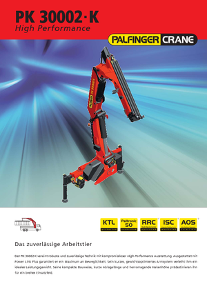 Hydr. Ladekrane Palfinger PK 30002-K A